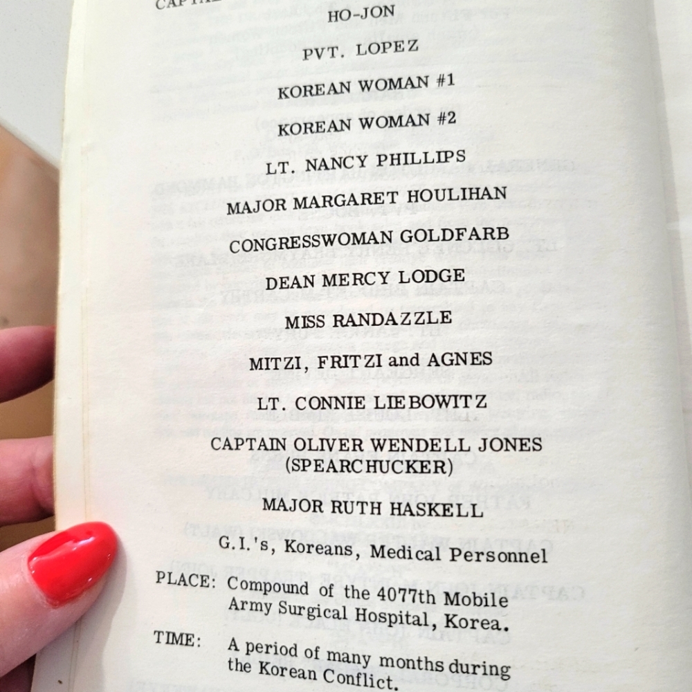 Play Script/M*A*S*H by Tim Kelly 1973 - Picture 5 of 7
